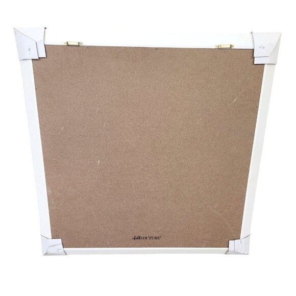 Joy Wreath Sign 22x22 inches Handmade. Chalkboard background with white frame. - Picture 4 of 4